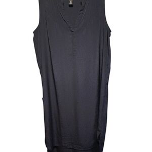 White House Black Market Navy V-Neck dress